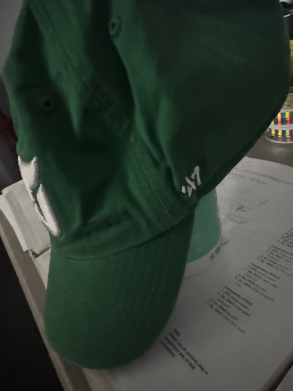 Vintage NHL Whalers 47’ Green Baseball Cap - Picture 3 of 6